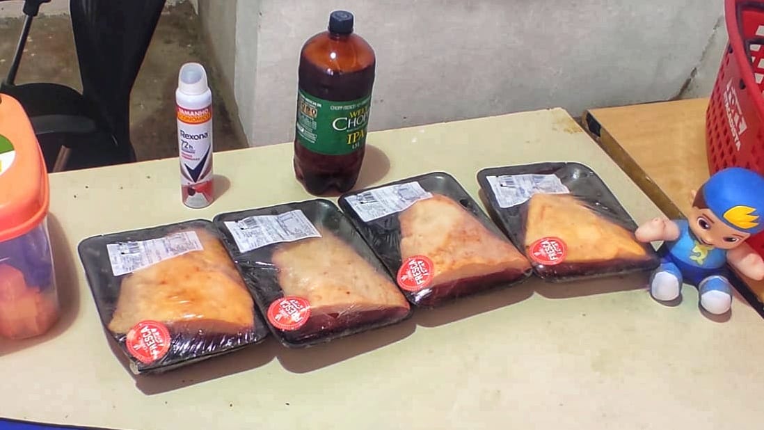 Homem Preso Furtando Picanha Em Supermercado Em Balne Rio Cambori